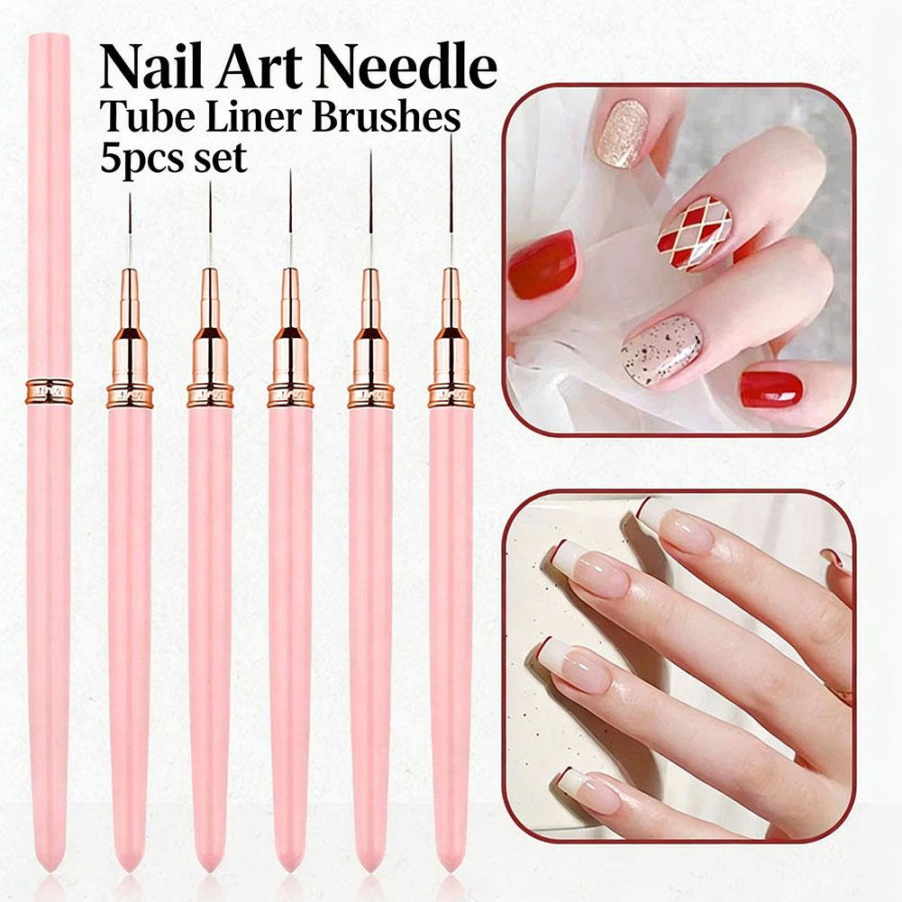 Brush Bristle Set - مجموعة من 5 فرش رسم للأظافر