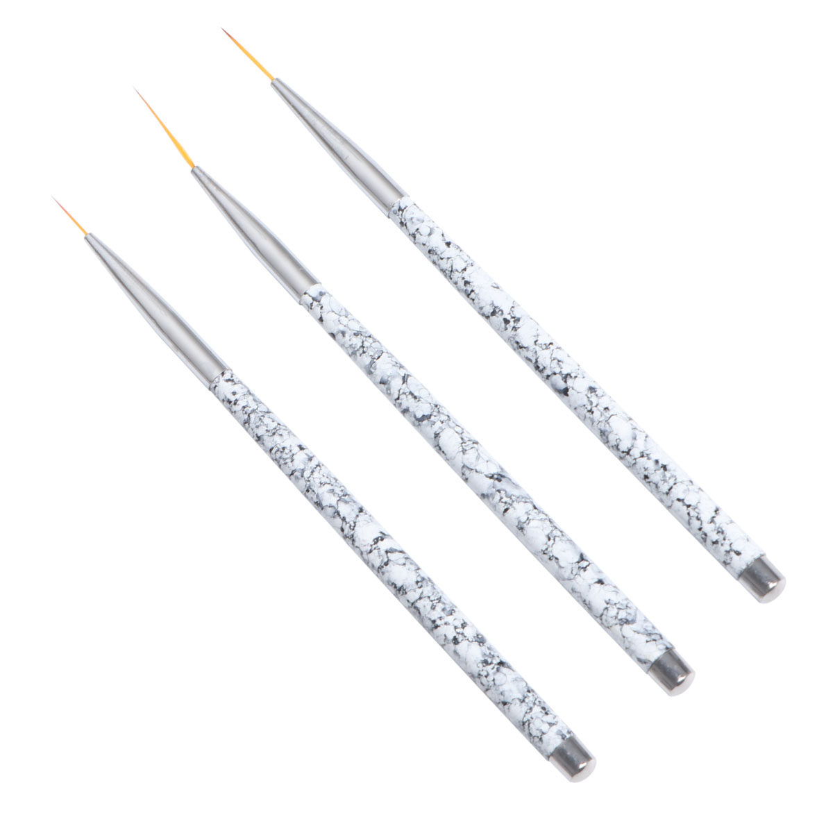 Brush Bristle Set - مجموعة من 3 فرش لرسم الأظافر