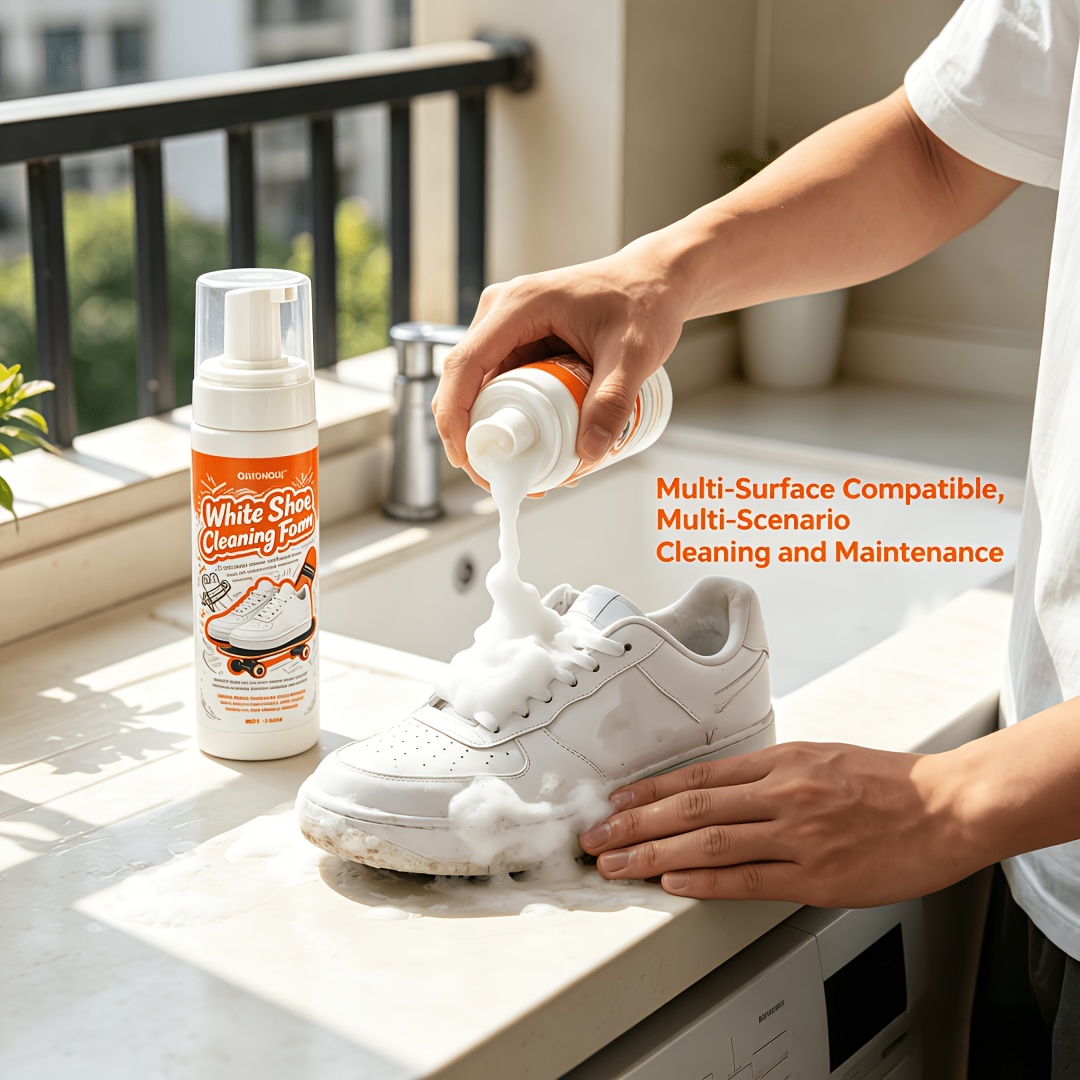 منظف أحذية أبيض محمول بدون شطف - مراجعة Sneaker Care وسعره